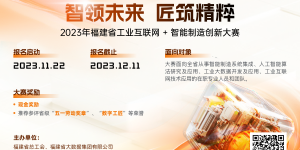 2023年“福建省工业互联网+智能制造创新大赛”开启报名